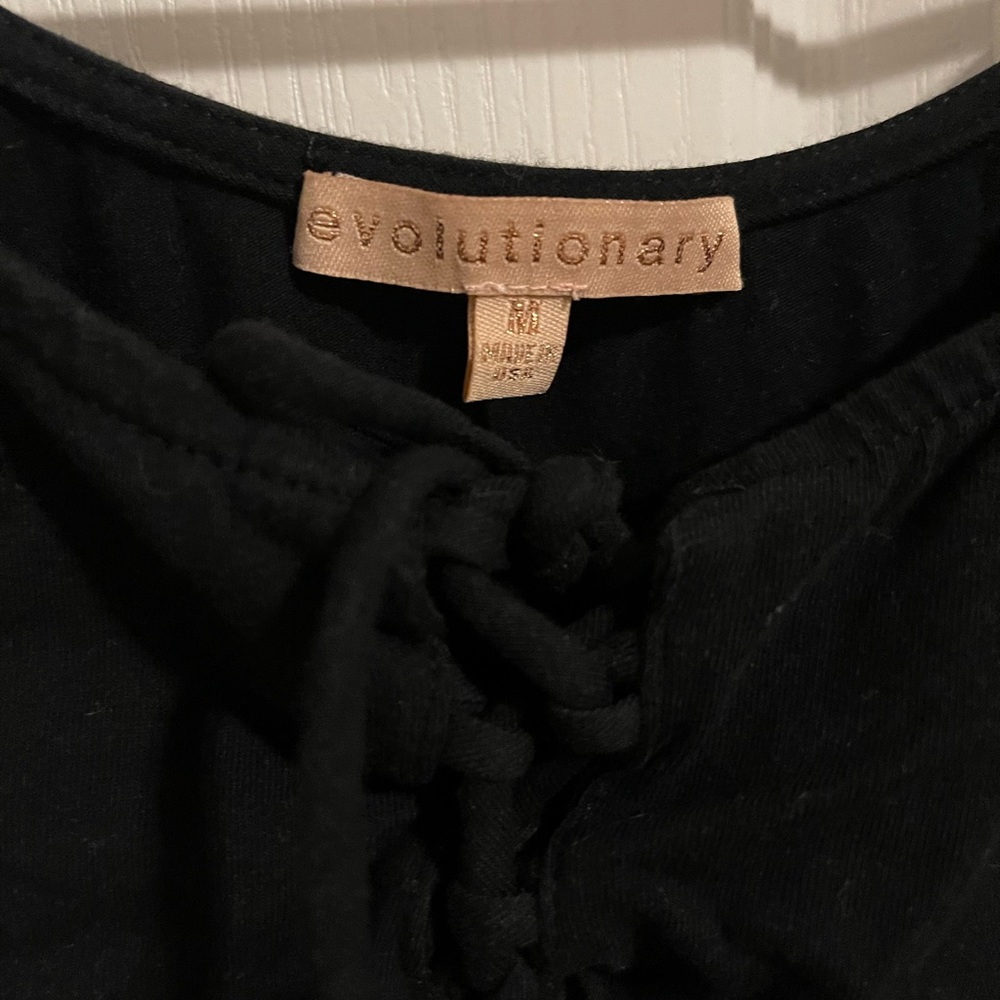 Evolutionary black bodysuit